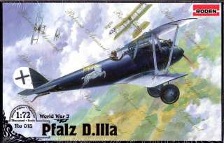 Roden 015  Pfalz D.IIIa Carl Degelow  1/72  