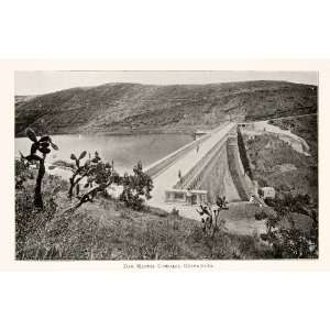  1897 Print Mexico Dam Manuel Gonzalez Guanajuato River 