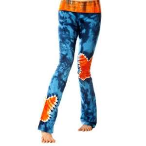  Organic Yoga Pants Flutterby in Blue Tiger Small 