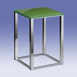   40241 Bathroom Stool with Green Glass Top 40241 