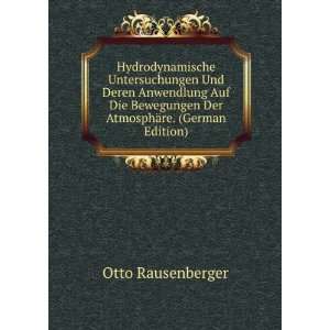   Der AtmosphÃ¤re. (German Edition) Otto Rausenberger Books