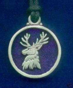 Heraldic Jewelry Stag, Deer, Buck Pendant SCA 0612.14  