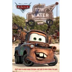  CARS MOVIE POSTER 24 X 36 TOW MATER 8685