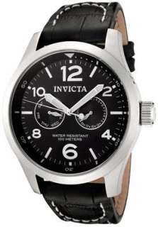 Invicta 0764 Mens Invicta II Black Calf Leather Watch  