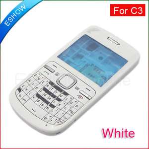 New White full Housing Cover+Keypad for Nokia C3 A0765B  
