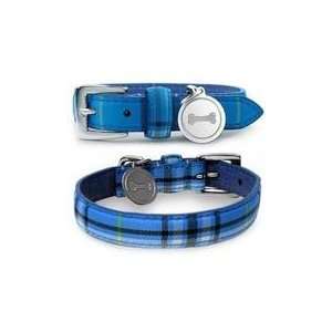  XXS Chromebones Blue Plaid Dog Collar