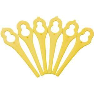 Genuine Qualcast Yellow Plastic Cutter Blades. Pack of 24. Mow N Trim 
