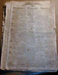 1812 1813 ORIGINAL War of 1812 newspapers 200+ Years Old w 4 Various 