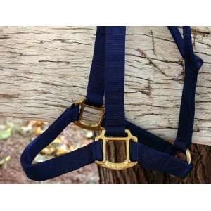  Yearling/Lg Cob Navy Nylon Halter