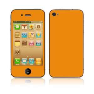  Apple iPhone 4G Decal Vinyl Skin   Simply Orange 