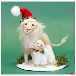  Annalee Mobilitee Doll Christmas Peaceful Lion & Lamb 6 