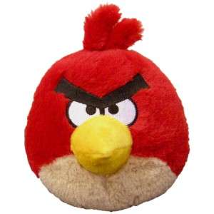 Angry Birds 5 Plush Red Bird with Sound   Hot Holiday Toy   Brand New