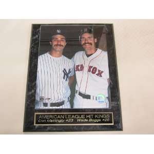  Don Mattingly Wade Boggs Yankees Red Sox Collector Plaque 