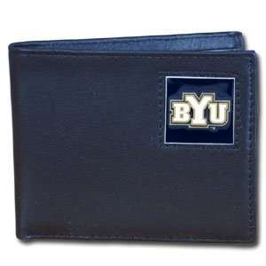  College Leather Bifold   BYU Cougars