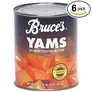 Bruces Yams   29 Oz Can   Pack of 6 Grocery & Gourmet Food