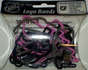 Tampa Bay Lightning NHL Logo Bandz Silly Bands 20 pack  