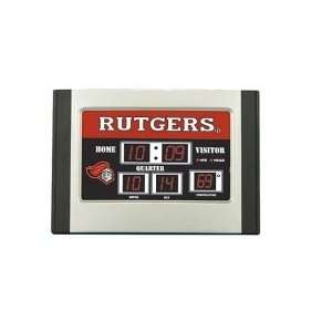  Rutgers Scarlett Knights 6.5x9 Scoreboard Desk Clock 