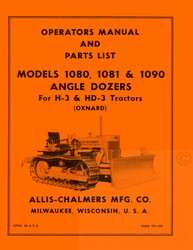 the allis chalmers models 1080 1081 and 1090 angle dozers