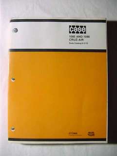 Parts manual for Case Models 1085/1086 Cruz Air Excavator; used in 