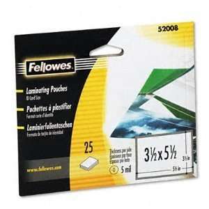  Fellowes 52011 Enhance 3mil Menu/Tabloid Laminating 