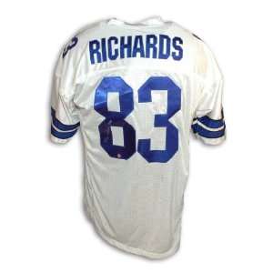  Golden Richards Autographed Dallas Cowboys White Throwback 