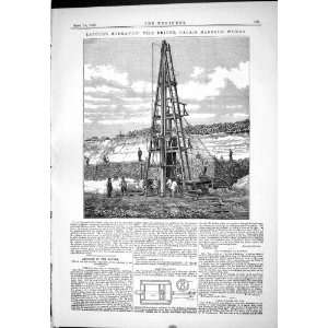  1882 ENGINEERING LACOUR HYDRAULIC PILE DRIVER CALAIS HARBOUR SPEED 