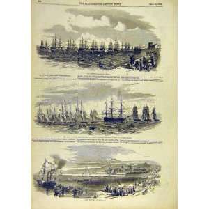  French Squadron Royal Yacht Cherbourg Boat Race 1850