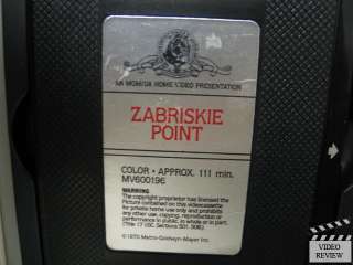 Zabriskie Point VHS Mark Frechette, Daria Halprin  