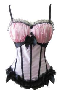 Z8 Burlesque Satin Moulin Rouge Costume Corset Skirt  