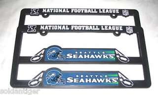 TWO (2) SEATTLE SEAHAWKS LICENSE PLATE FRAMES**  