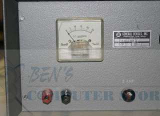 General Devices 120v AC   12v DC Power Supply Model 608  