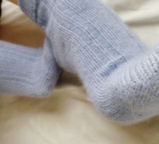 supersoft and yummy blue well worn bedroom socks  