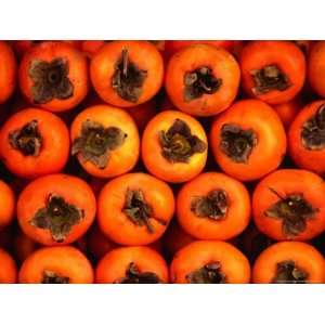  Persimmons from a Stall in the Central Market, Athens 