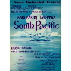 Some Enchanted Evening Vintage 1949 Sheet Music from Rodgers and 