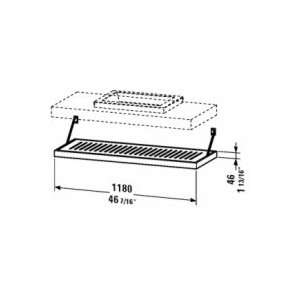  Duravit Shelf for 6408 6443 65