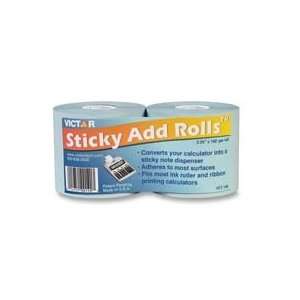   Technologies Sticky Add Roll, 2 1/4x100, 2/PK, Light Office