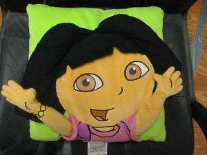 13 x 13 inch, plush Dora Explorer pillow, good cond.  