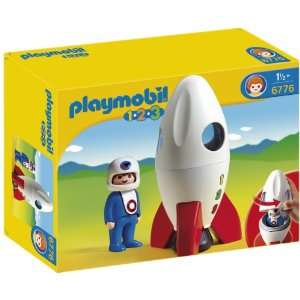  Playmobil 1.2.3 Moon Rocket 6776 Toys & Games