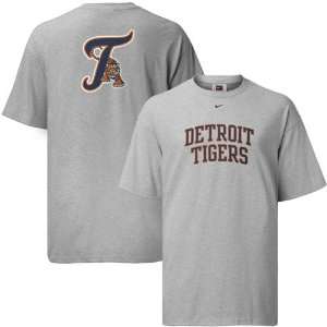  Nike Detroit Tigers Ash Changeup Arched T shirt Sports 