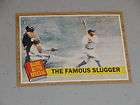 1962 Topps BB 138 Babe Ruth Famous Slugger Yankees  