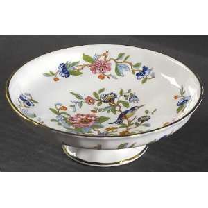 John Aynsley Pembroke Gold Trim Round Compote   Height x Width, Fine 