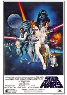 Star Wars Movie Poster 70s One Sheet Artwork, 24x36