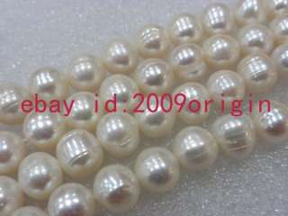 strands 15 8 9mm white freshwater pearl round beads  
