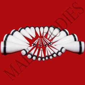 V023 White Stretchers Tapers Expenders 14G ~ 1 2 0 00  