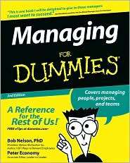 Managing For Dummies, (0764517716), Nelson, Textbooks   