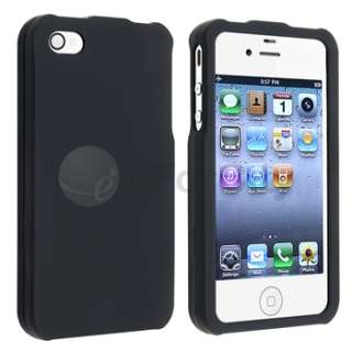 Hard Case+2 TPU Rubber Cover Accessory Pack For Apple iPhone 4 4S 