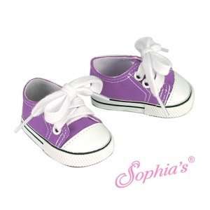  Purple Sneakers for 18 Inch Dolls Toys & Games