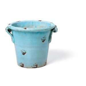  Foreside 71211 Prosecco Planter, Large, Turquoise Patio 