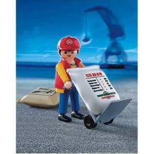  Playmobil Dock Worker with Hand Cart Toys & Games