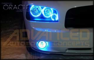 Dodge Charger Fog/Headlight Blue TRIPLE HALO Eye Kit RT  